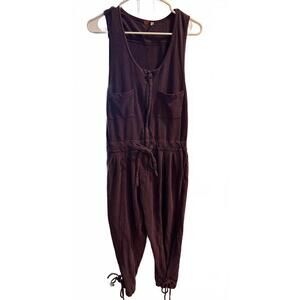 Free People FP One  Zip Front Jumpsuit Women’s Small Boho Harem Utility Romper